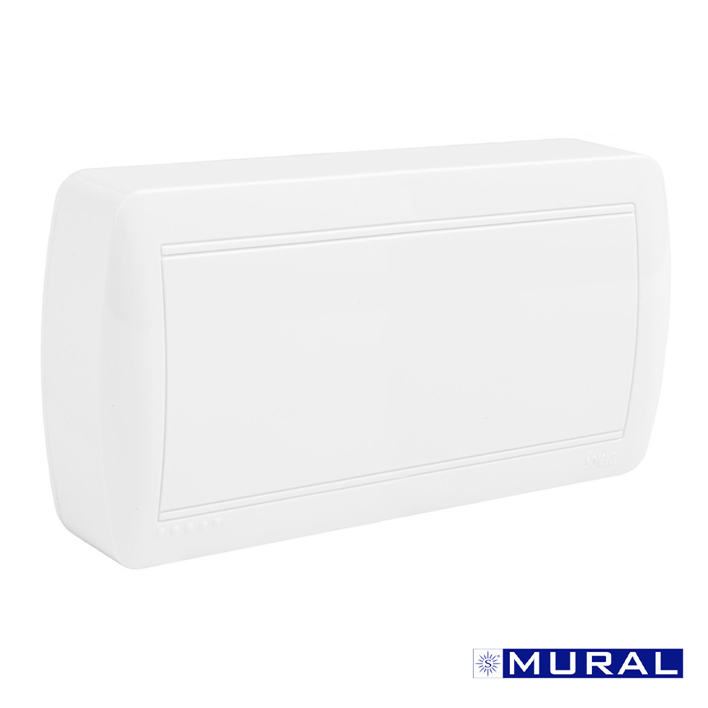 Caixa dupla de união e derivação 148x72x28mm s. mural solera mur64u
