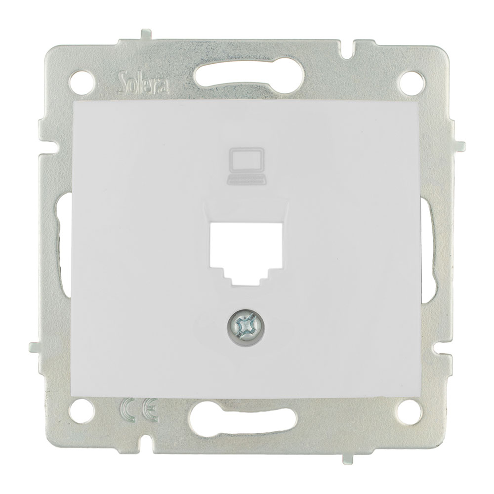 Tampa + chassis para tomada de dados rj45 s.europa solera erp88/1