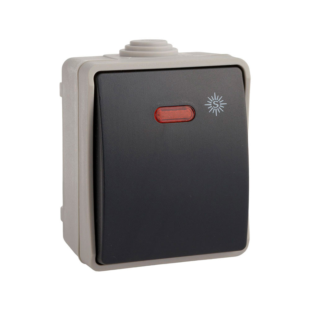 Comutador luminoso estanca ip54 (retractilado) solera 3303il