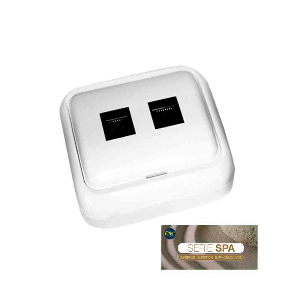 Tomada telefone e adsl superfície  serie spa  (bolsa blíster)