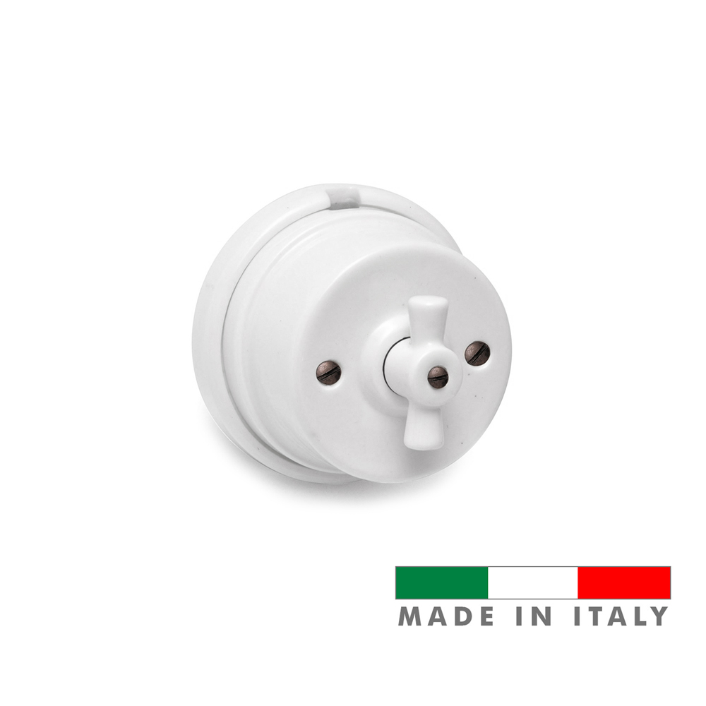 Comutador laço porcelana serie vintage 10a 250v