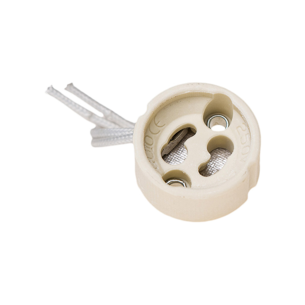 Casquilho gu10 cerâmico 2a 250v pgu10 solera