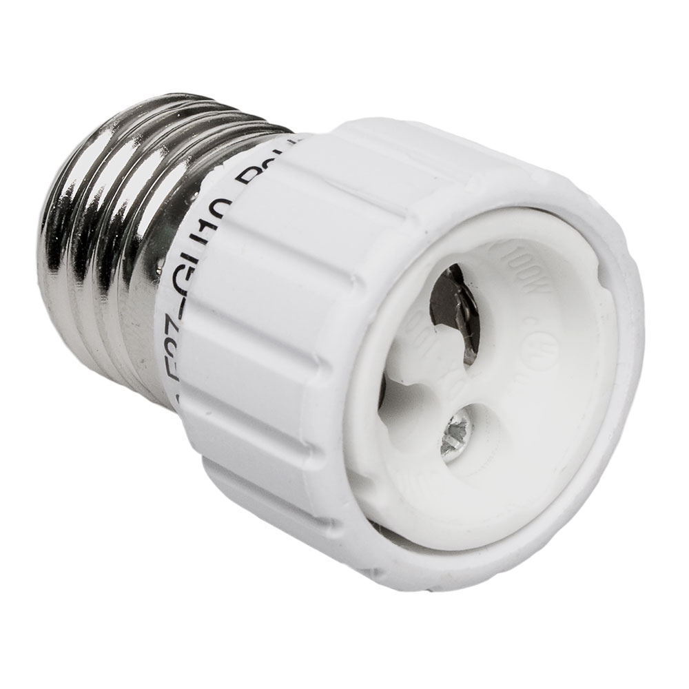Adaptador de casquilho e27 a gu10 (so instalações 12v o inferiores)