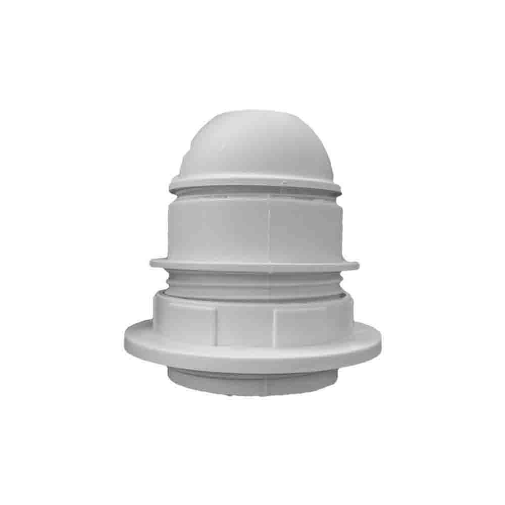 Casquilho semi-rosca branco e27 + anilha (retractilado) edm