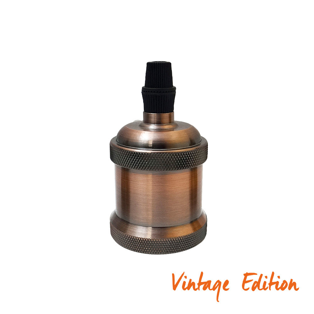 *ult.unidades* casquilho edição vintage cor bronze e27 (max. 60w) edm