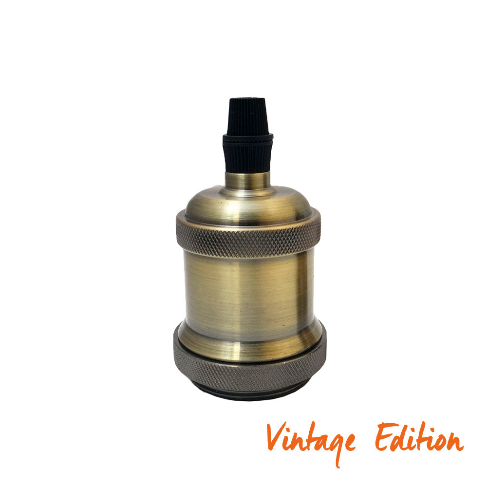*ult.unidades* casquilho edição vintage cor ouro novo e27 (max. 60w) edm