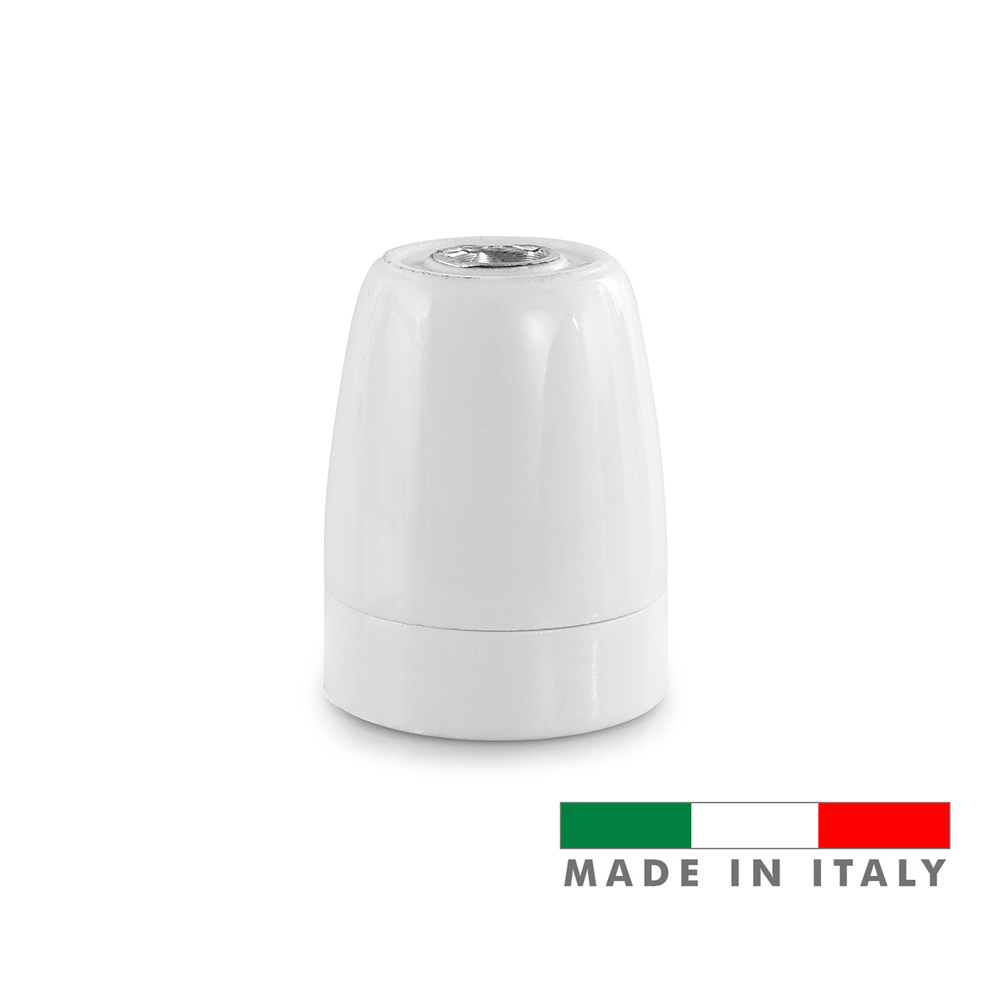 Casquilho e27 porcelana serie vintage 10a 250v