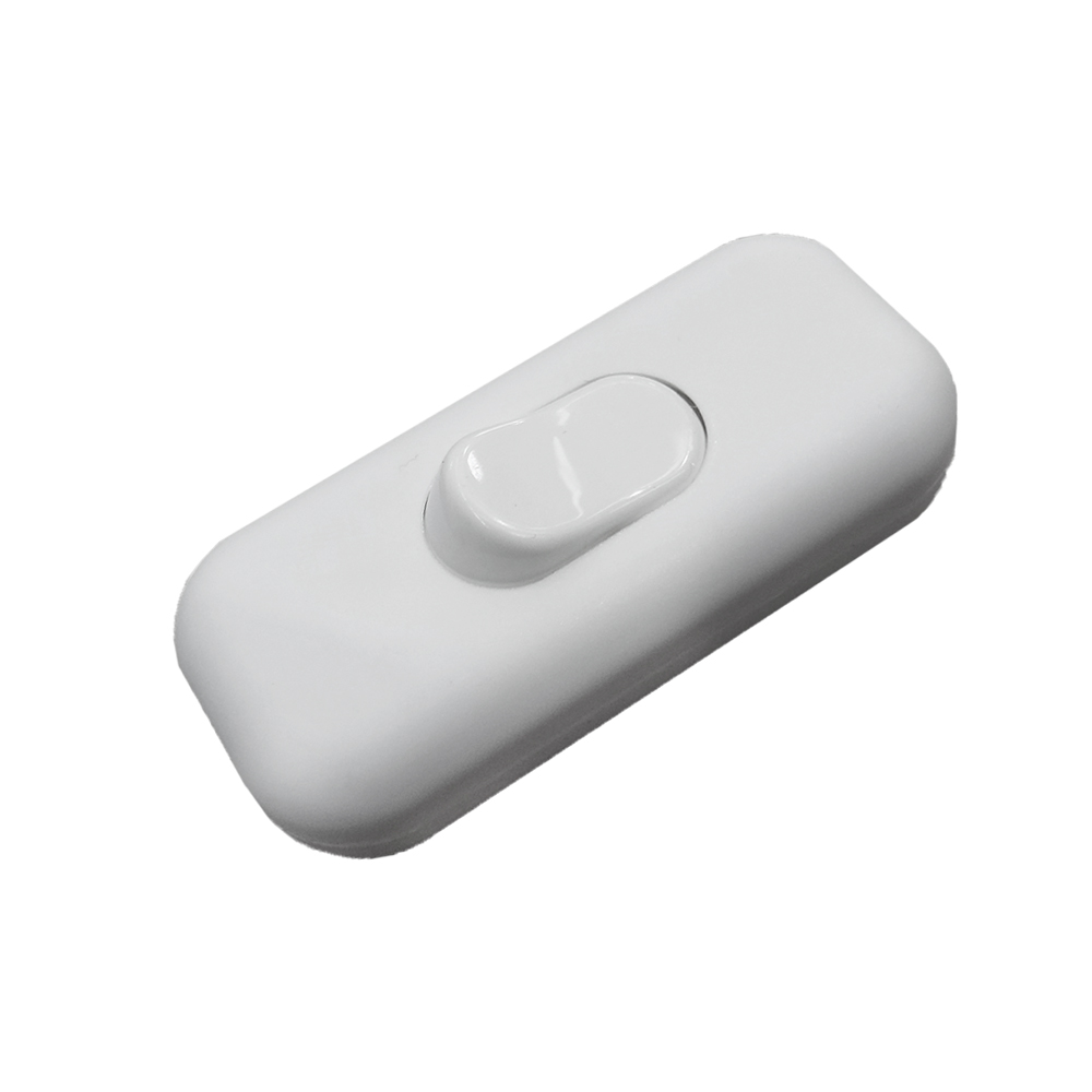 Interruptor unipolar 2a montado branco