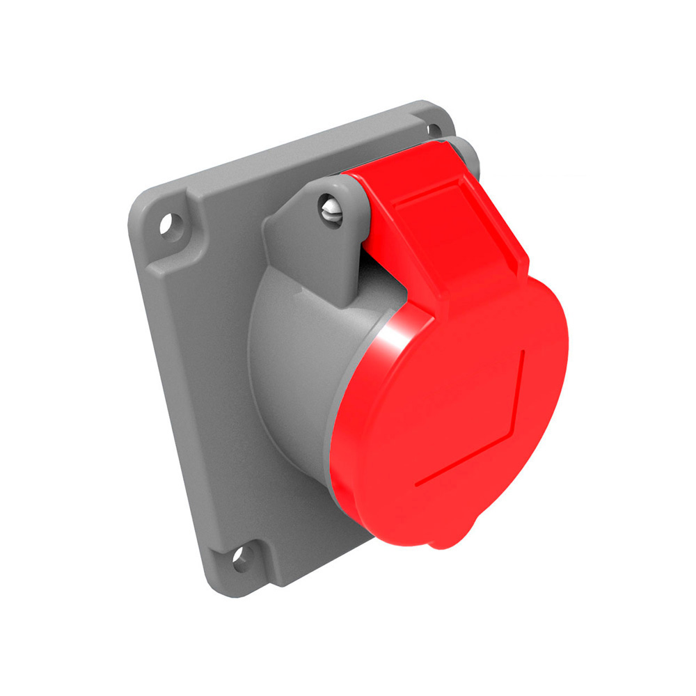 Tomada de encastrar cetac 3 p + t 16a vermelha (retractilado) solera 931142ab