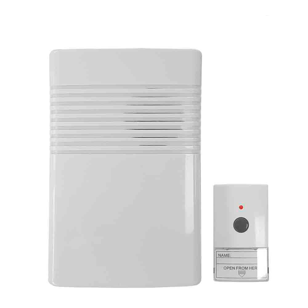 Campainha sem fios / transmissor receptor a pilhas (alcance 50m)