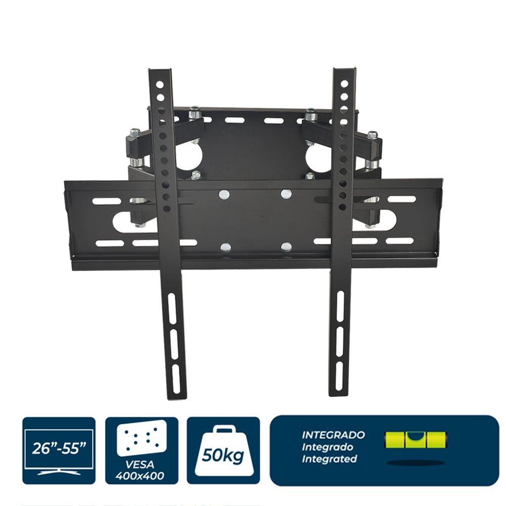 Suporte de plasma/lcd/led 26-55 polegadas 50kg edm com nível incluído