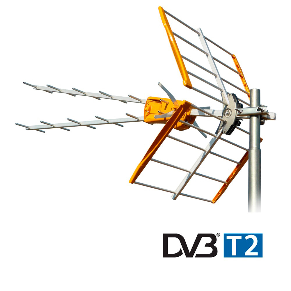 Antena tdt 2 geração v zenit uhf (c21-48) g 13dbi televes