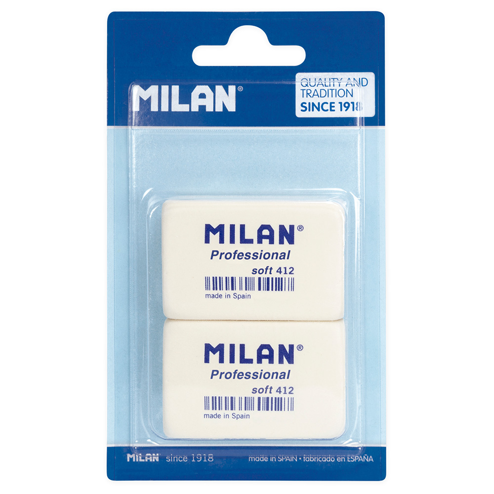 Blister de 2 borrachas soft 412 profissional milan