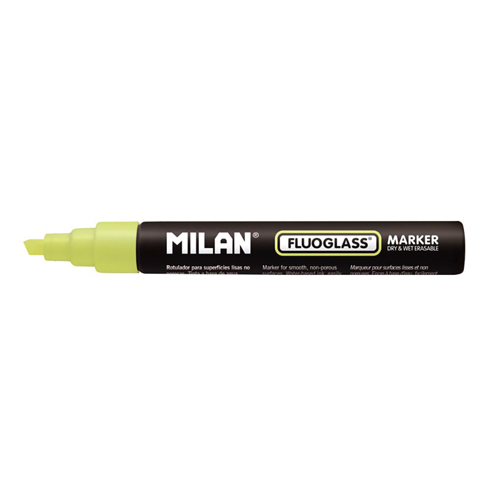 Blister marcador amarelo fluoglass 2 - 4mm milan