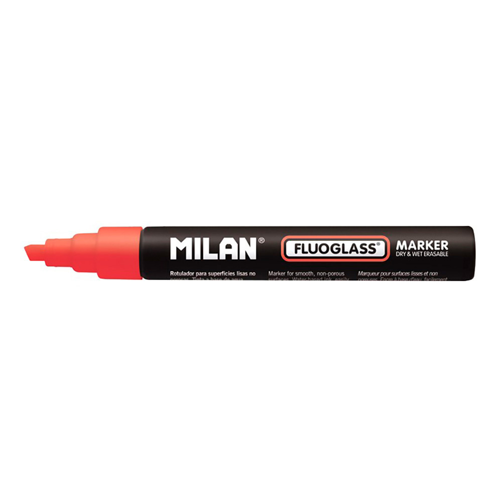Blister marcador vermelho fluoglass 2 - 4mm milan