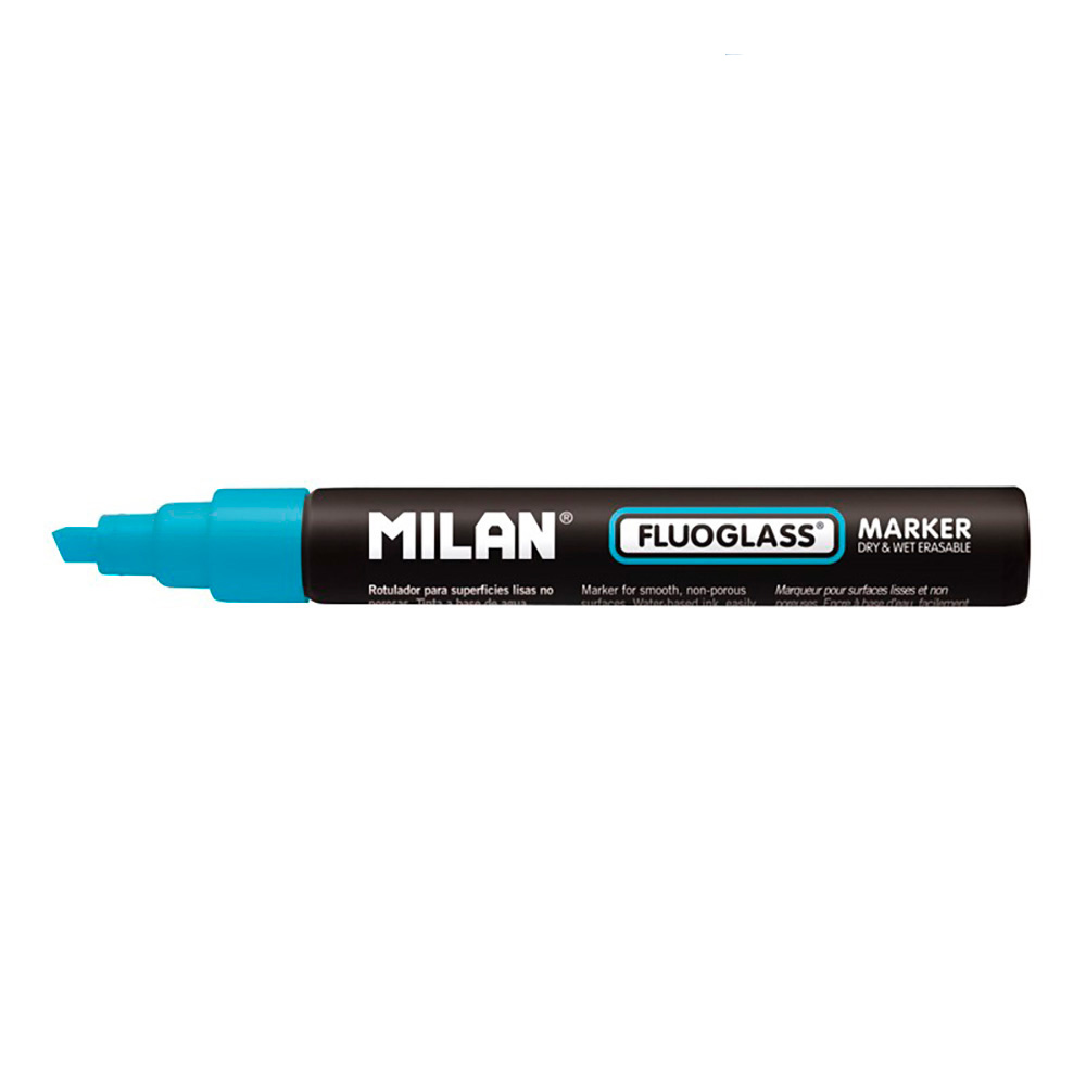 Blister marcador azul fluoglass 2 - 4mm milan