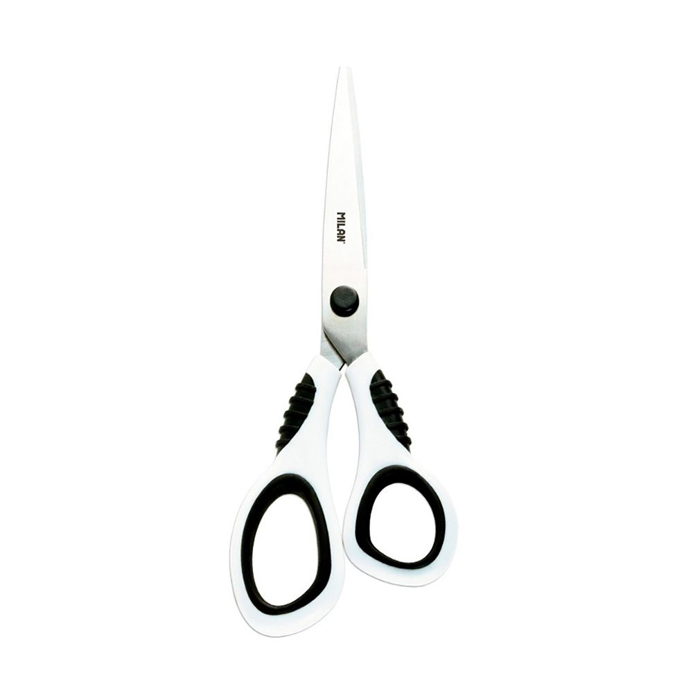 Blister tesoura escritorio brancas 20 5cm milan