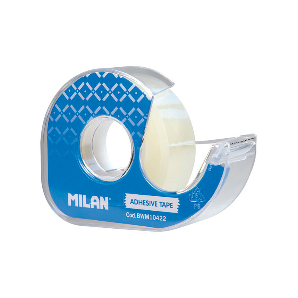 Fita adesiva transparente blister 19mm x 33m milão
