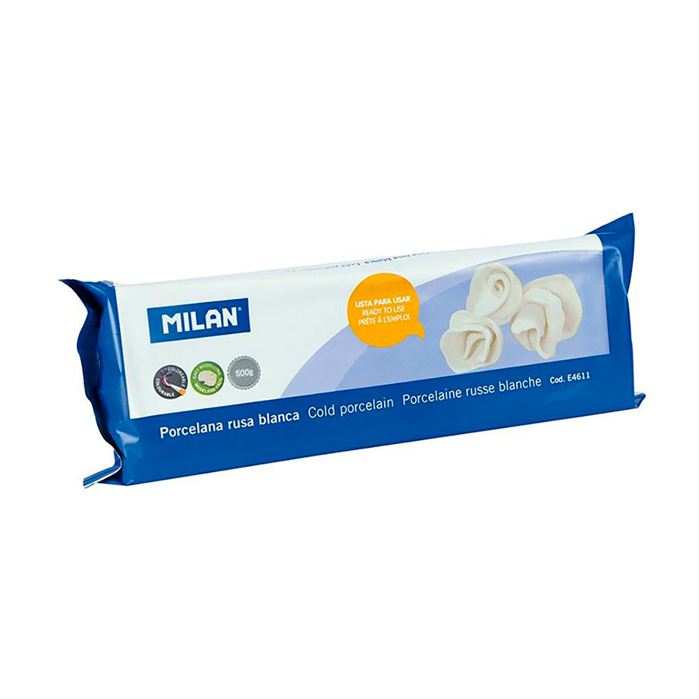 Porcelana russa branca 500g milan