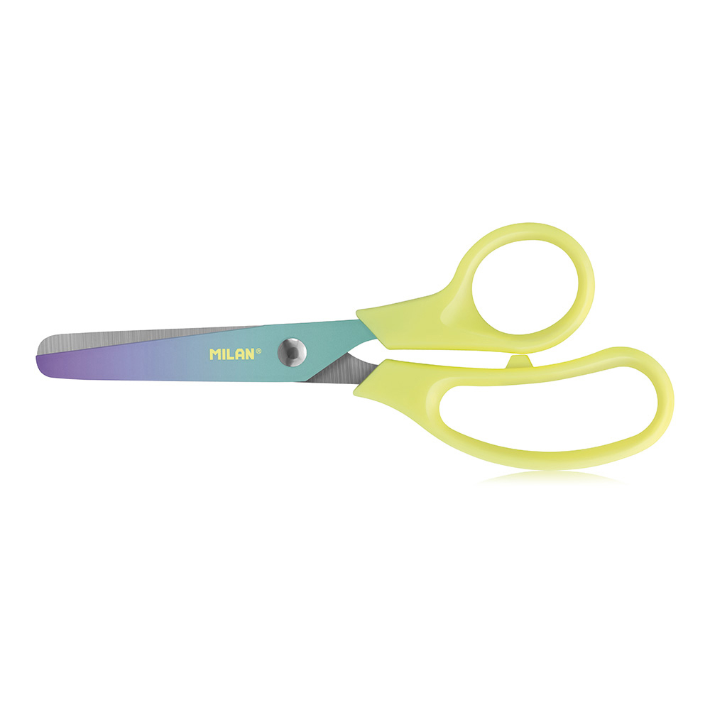 Blister tesouras basic edição sunset  cabo amarelo 13 4x5 3 x1 1cm milan