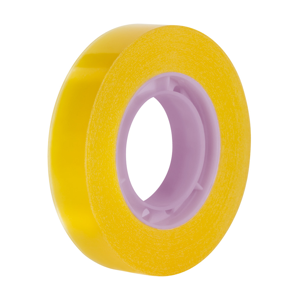 Fita adesiva 12mm x 33m (amarelo transparente) milan