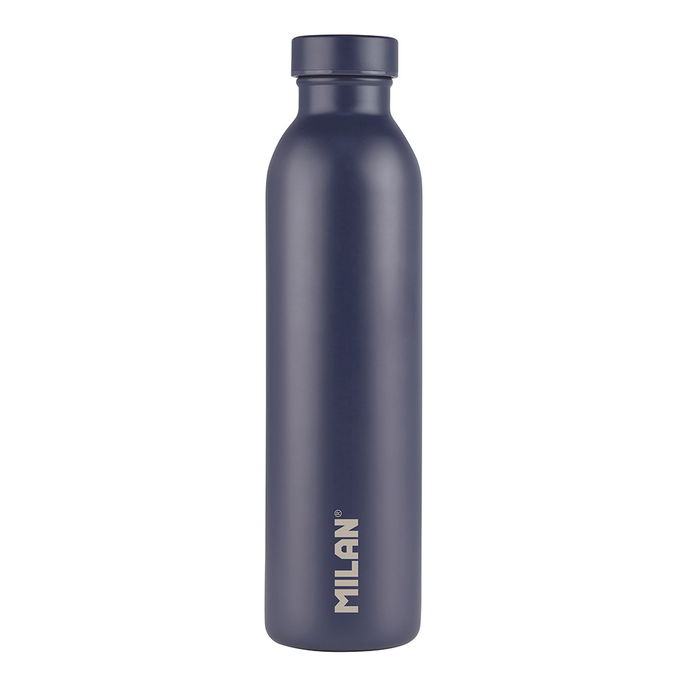 Garrafa isotermica de aço inoxidavel 304 591ml azul marinho