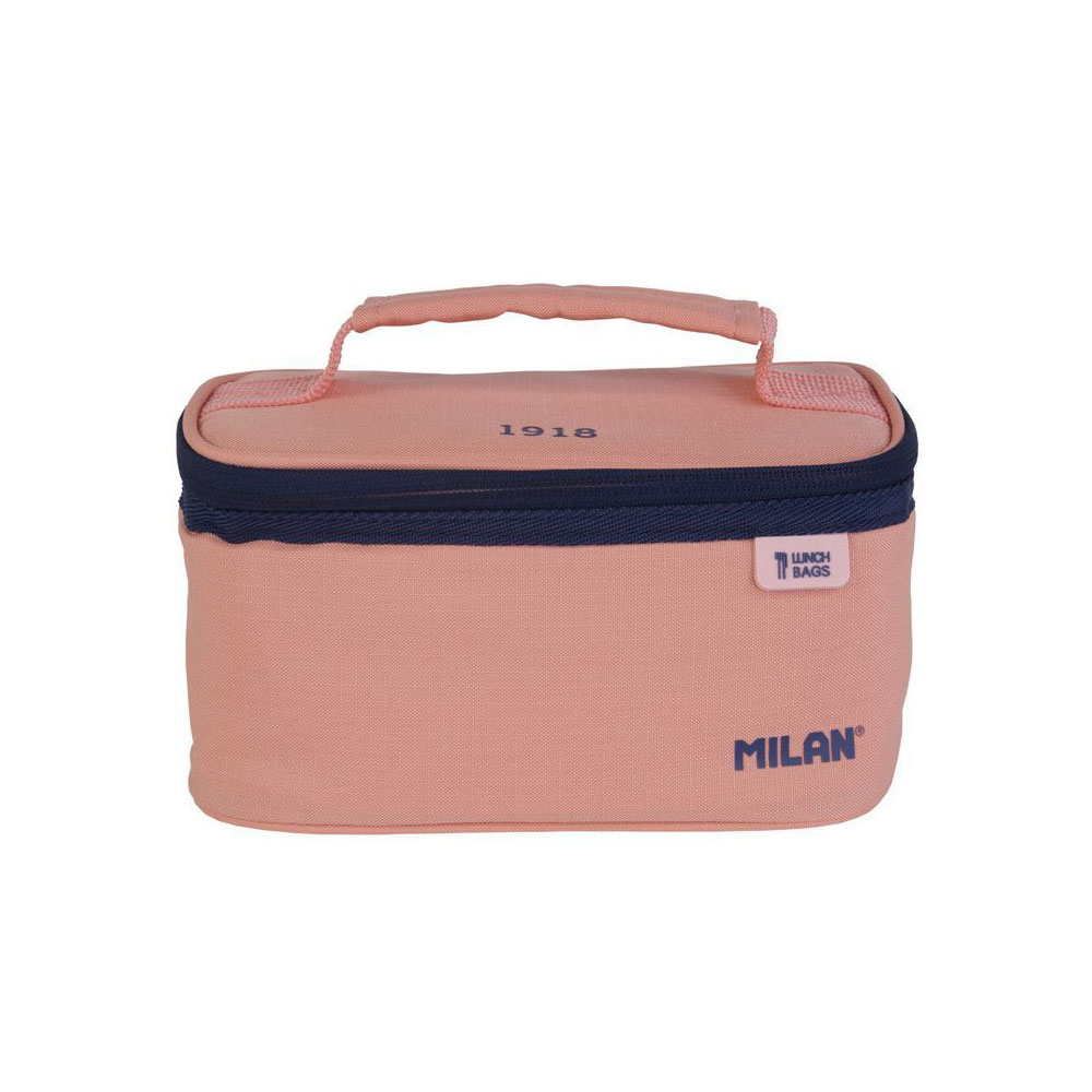 Saco térmico pequeno para alimentos com 1 recipiente (1 5l) serie 1918  rosa milan