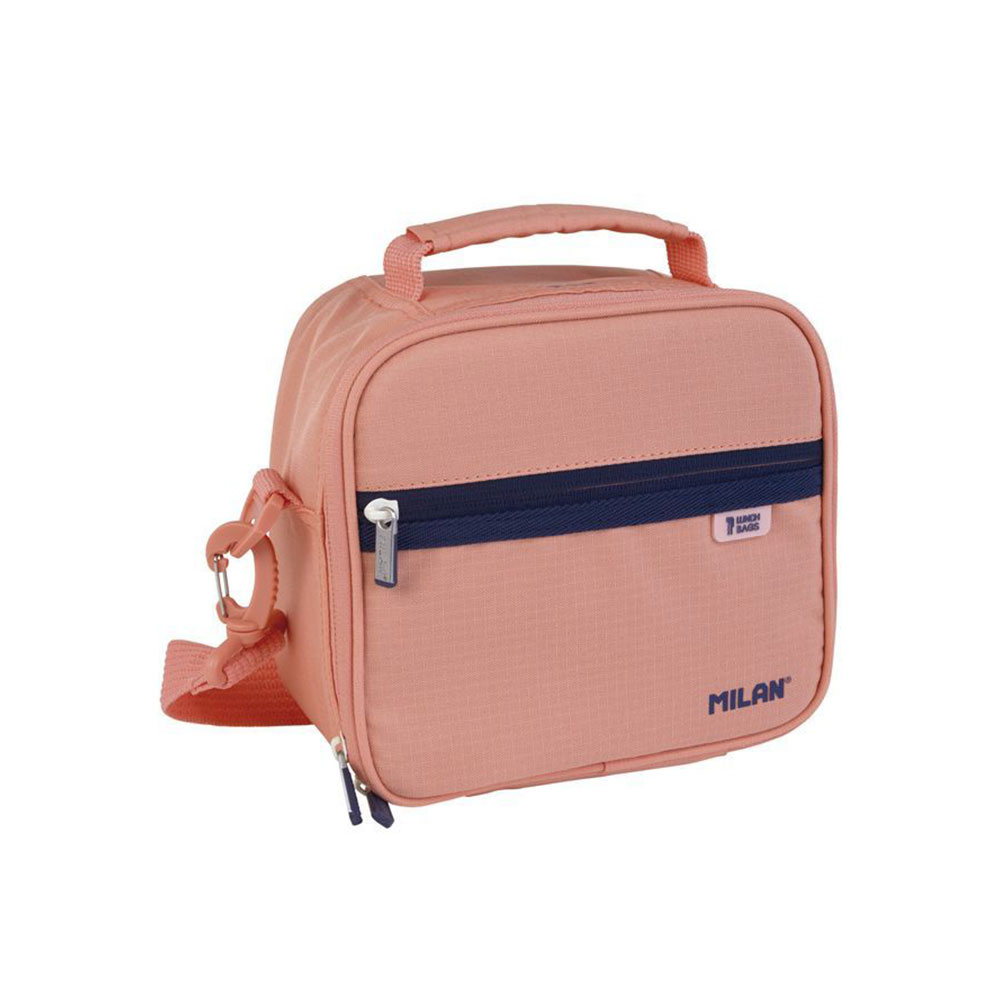 Saco térmico para alimentos com 3 recipientes (3 5l) serie 1918  rosa milan