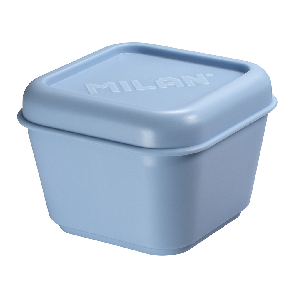 Recipiente para alimentos quadrado 0 33l serie 1918  azul claro milan