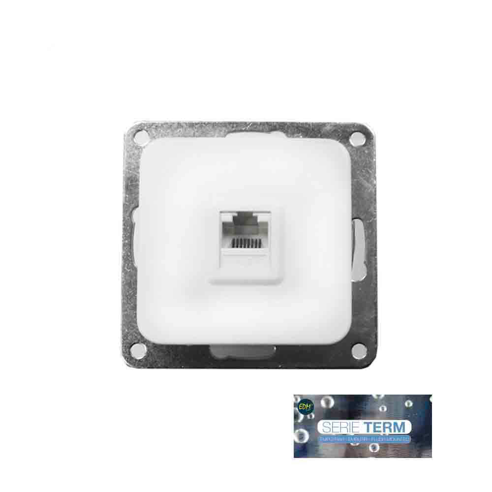 Tomada rj11 telefone encastrar  serie term  edm (saco blíster)