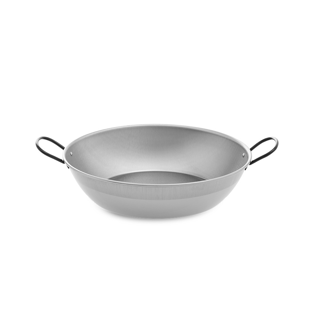 Frigideira honda polida com asas ø30cm. vaello