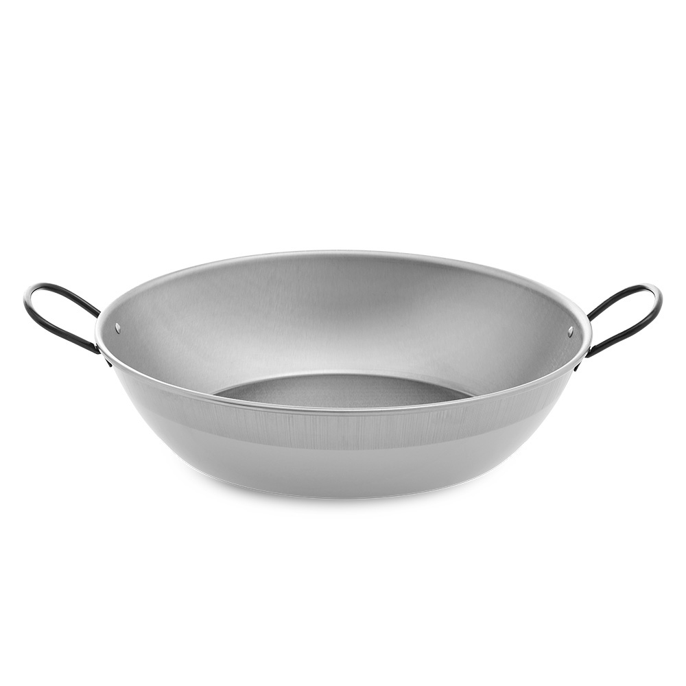 Frigideira honda polida com asas ø50cm. vaello