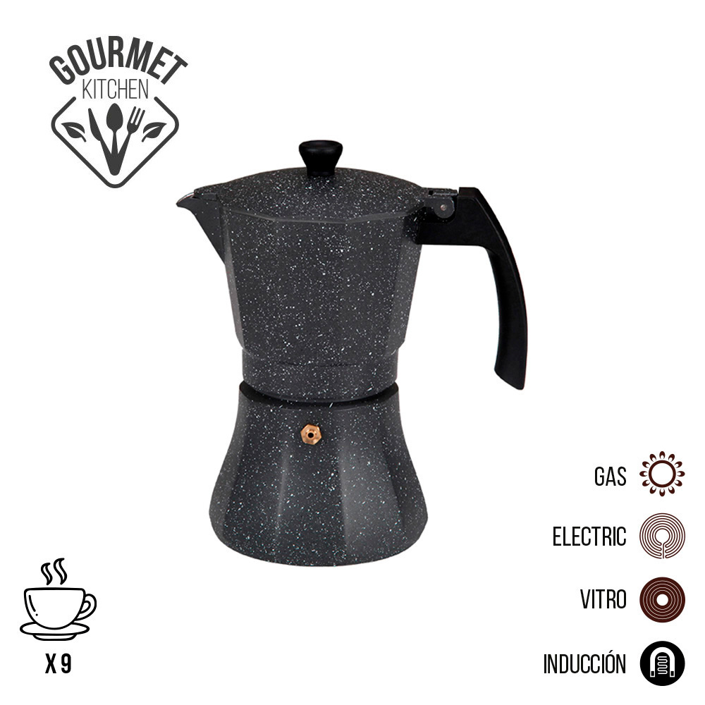 Cafeteira de alumínio 9 xícaras para indução. edm