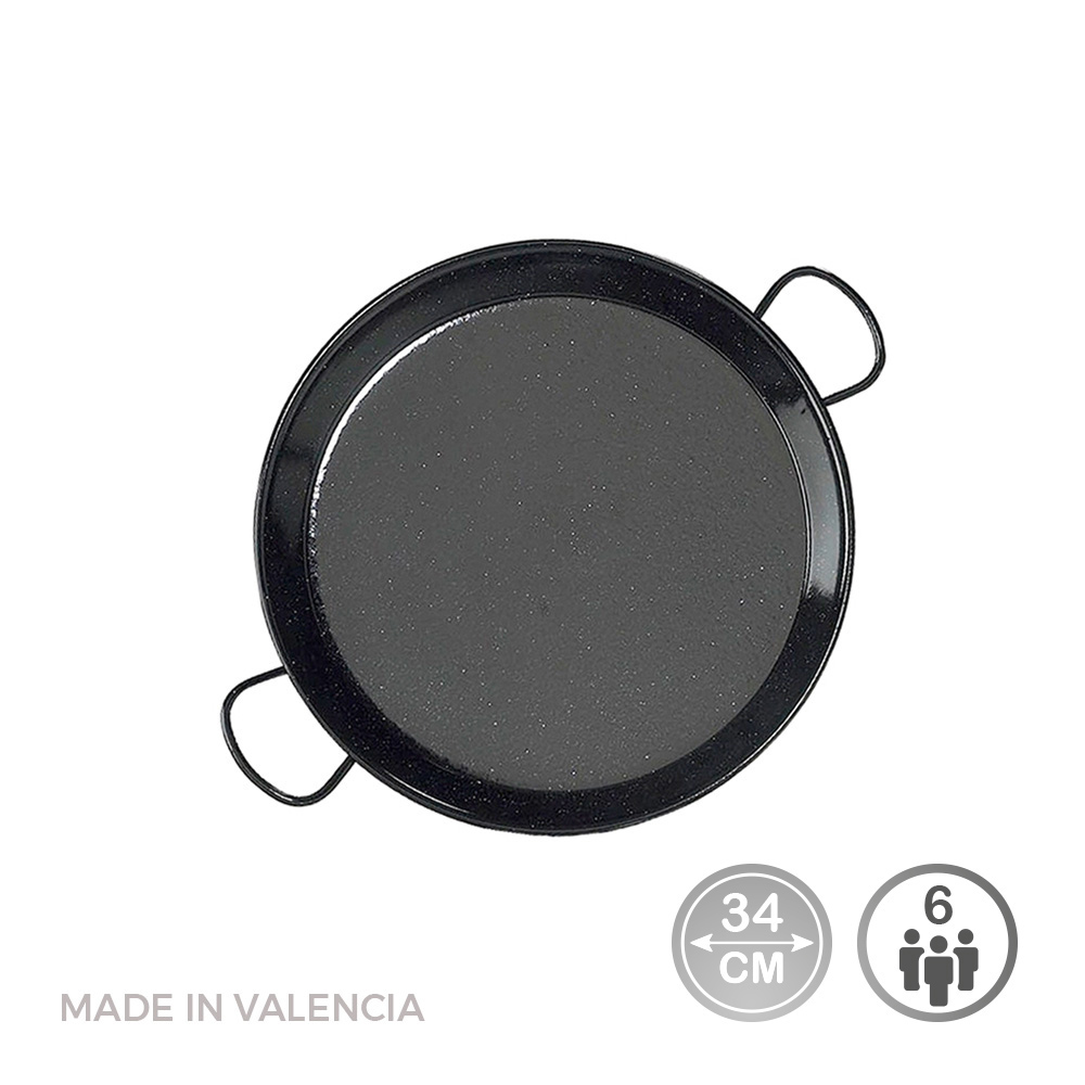 Frigideira para paelha tradicional em aço esmaltado ø34cm (6 pessoas). vaello