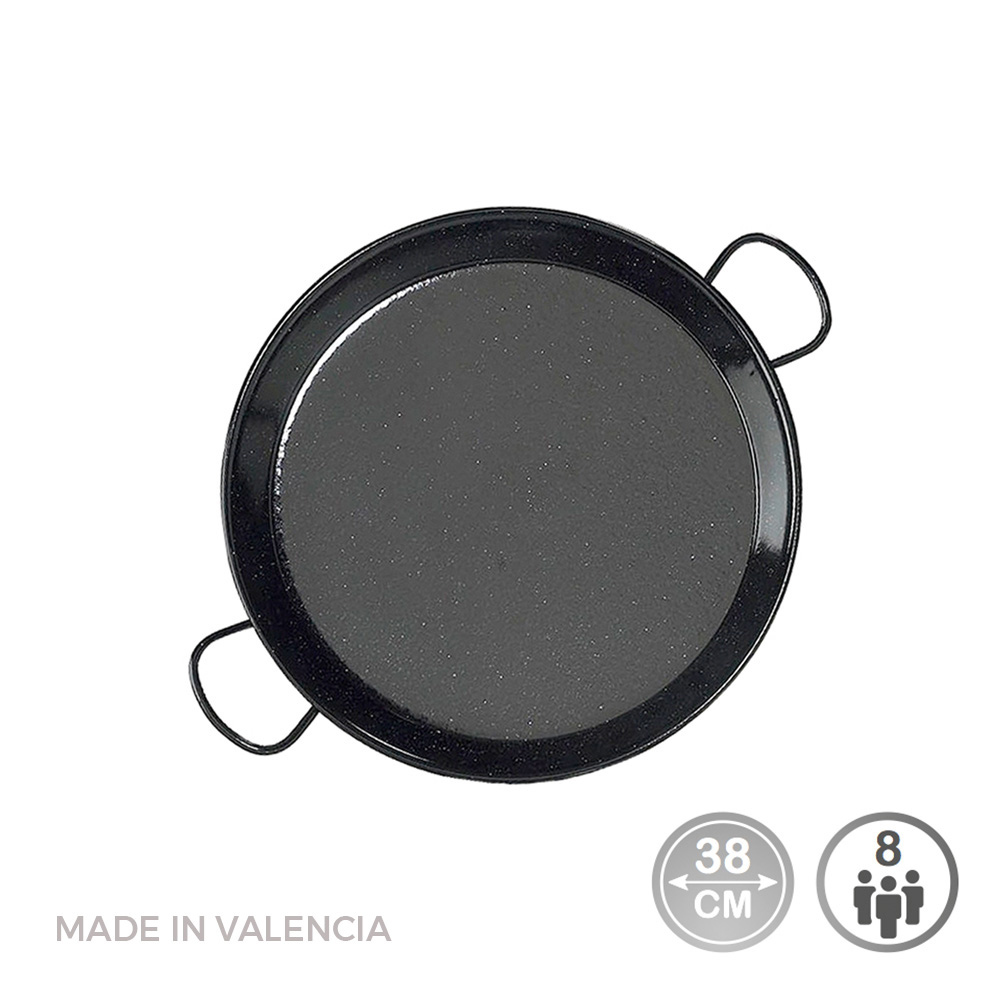 Frigideira para paelha tradicional em aço esmaltado ø38cm (8 pessoas). vaello