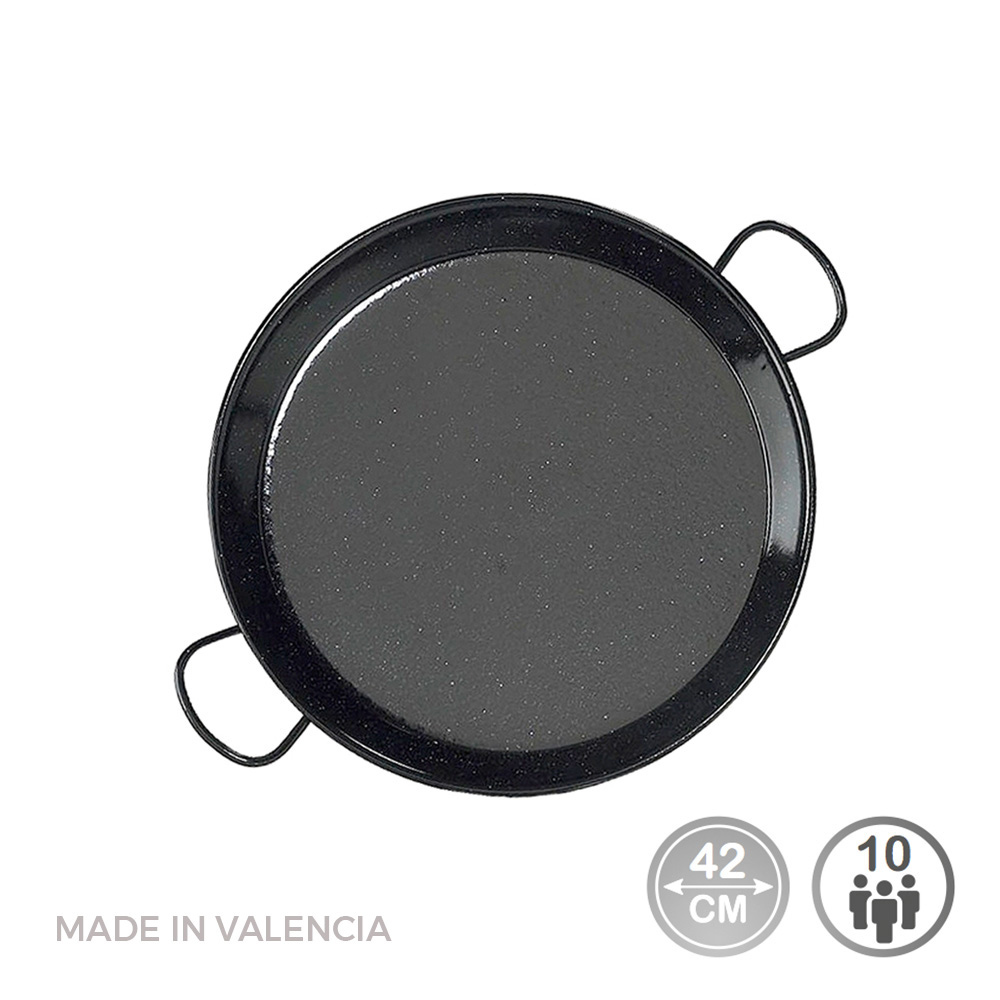 Frigideira para paelha tradicional em aço esmaltado ø42cm (10 pessoas). vaello