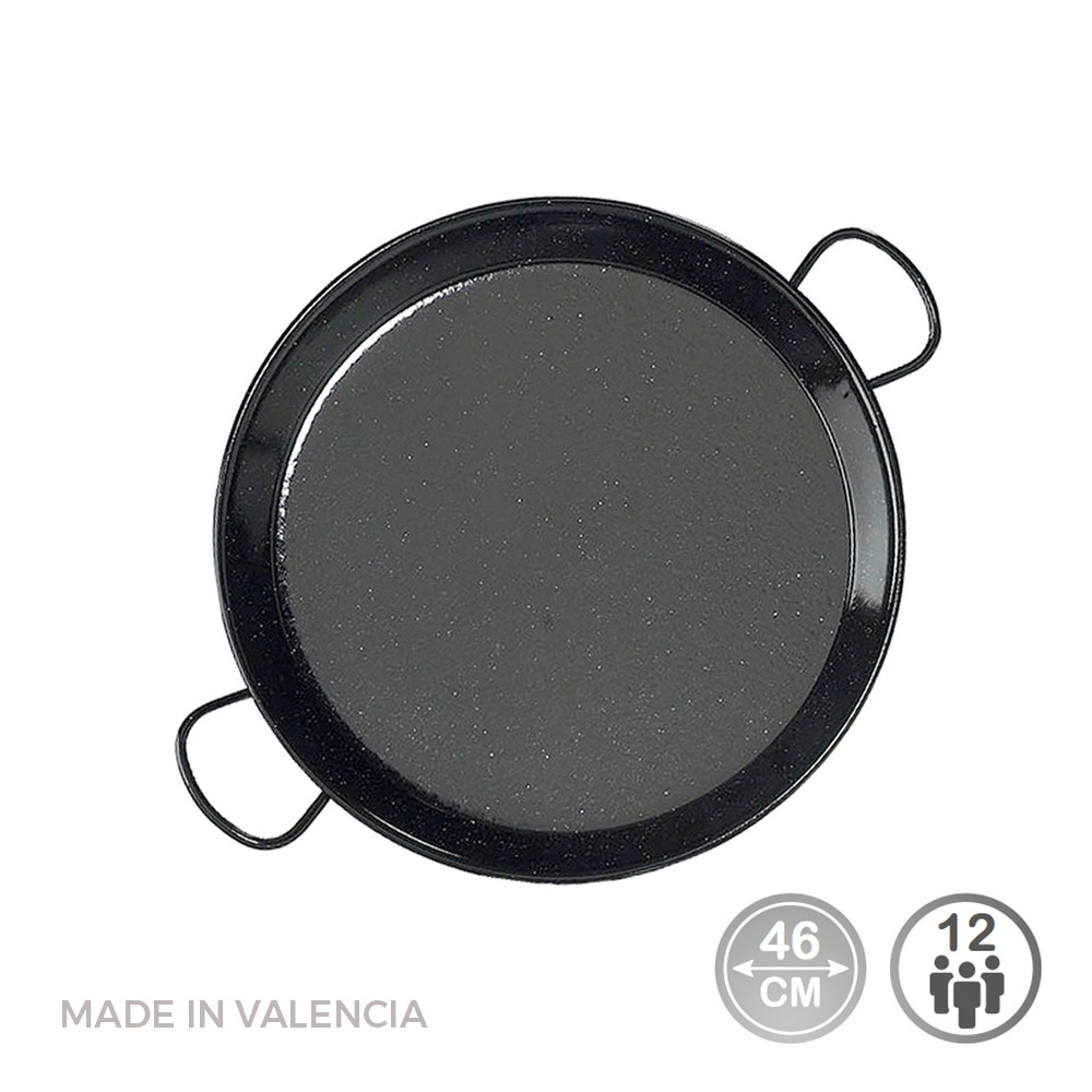 Frigideira para paelha tradicional em aço esmaltado ø46cm (12 pessoas). vaello