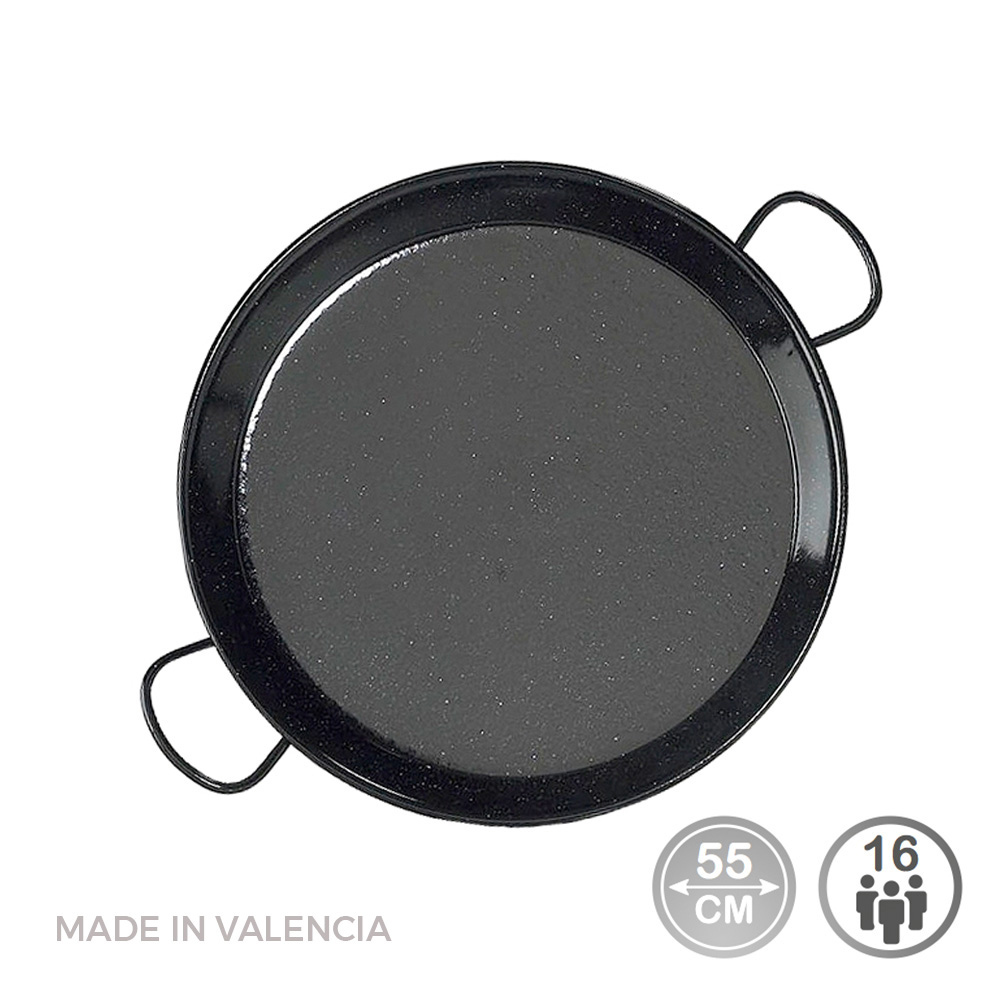 Frigideira para paelha tradicional em aço esmaltado ø55cm (16 pessoas). vaello