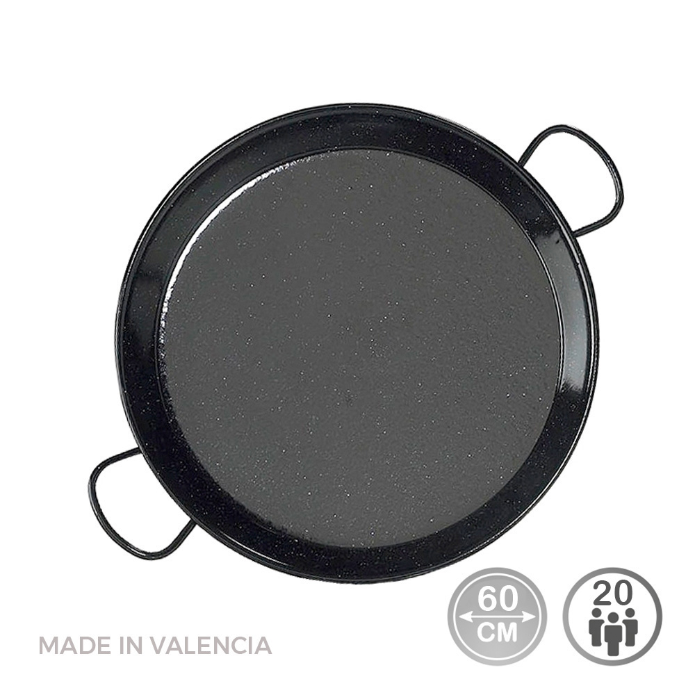Frigideira para paelha tradicional em aço esmaltado ø60cm (20 pessoas). vaello