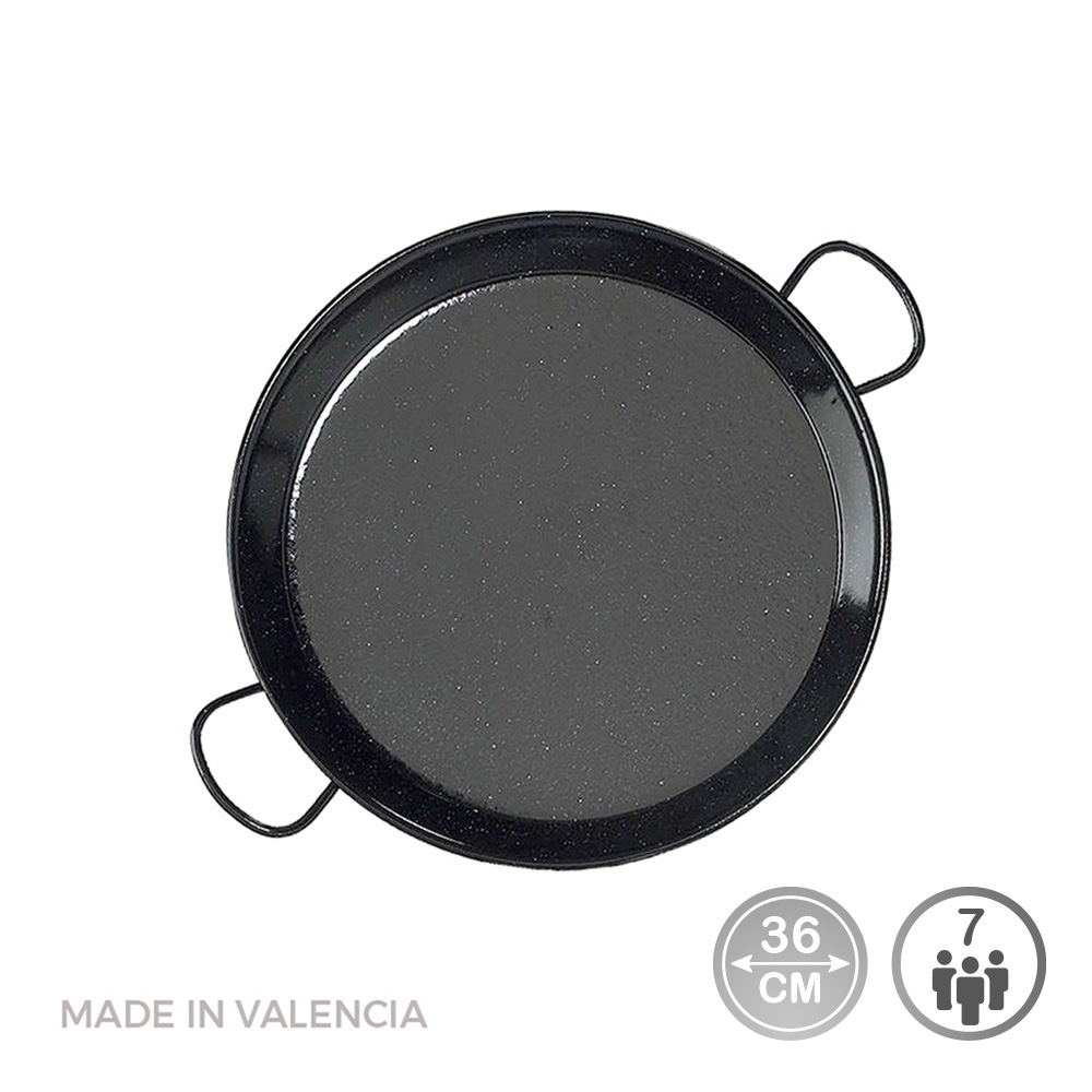 Figideira de esmaltada para indução e vitrocerâmica ø36cm (7 porções). vaello