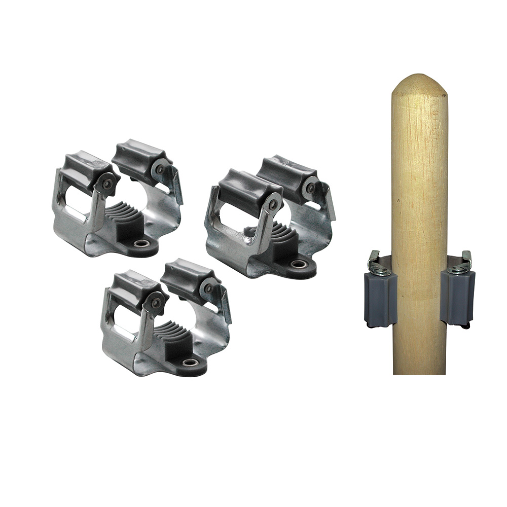Conjunto de 3 suportes de vassoura 5 5x5x4 5cm