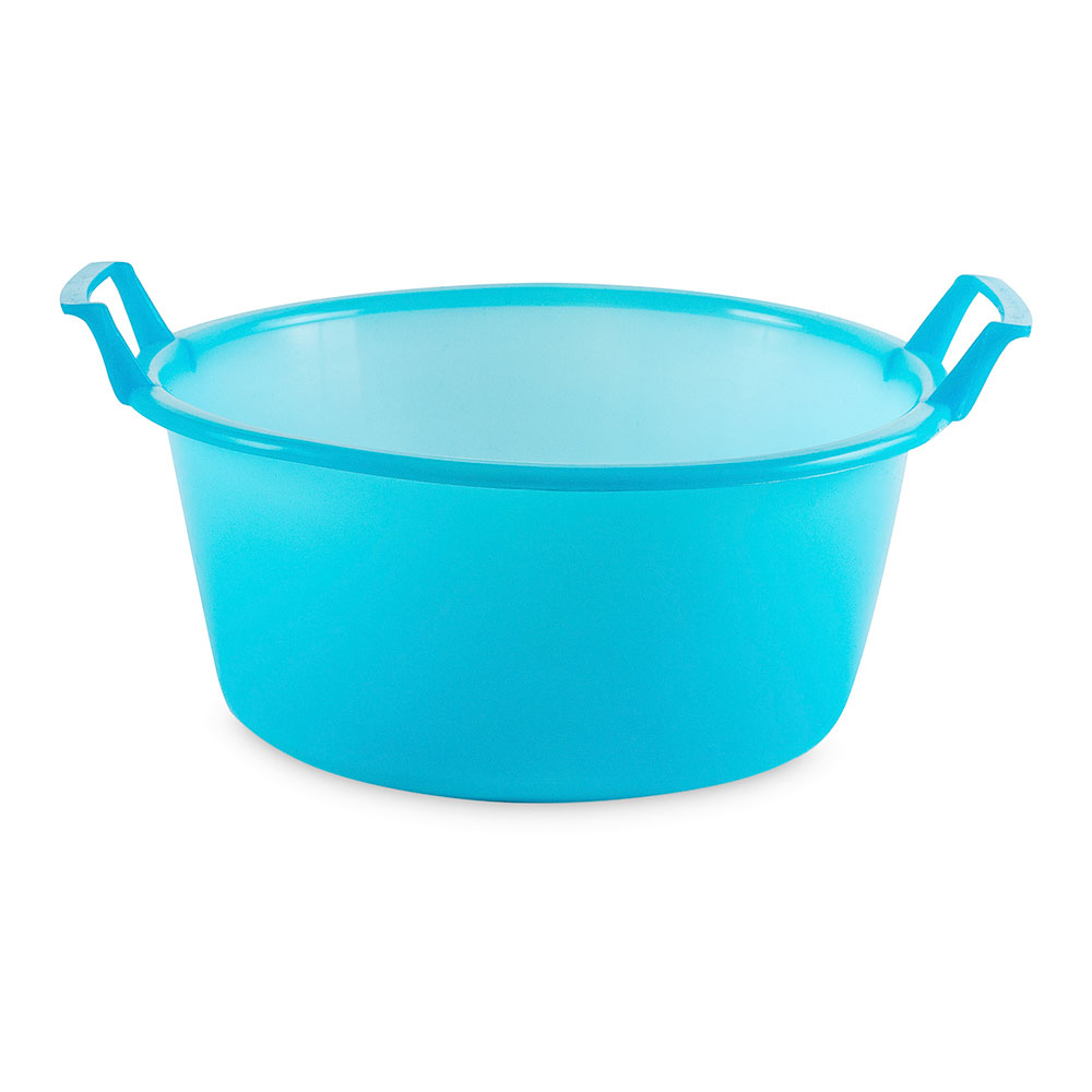 Bacia redonda 9l/35cm azul 6410 ø35x18 5cm barbosa - universal