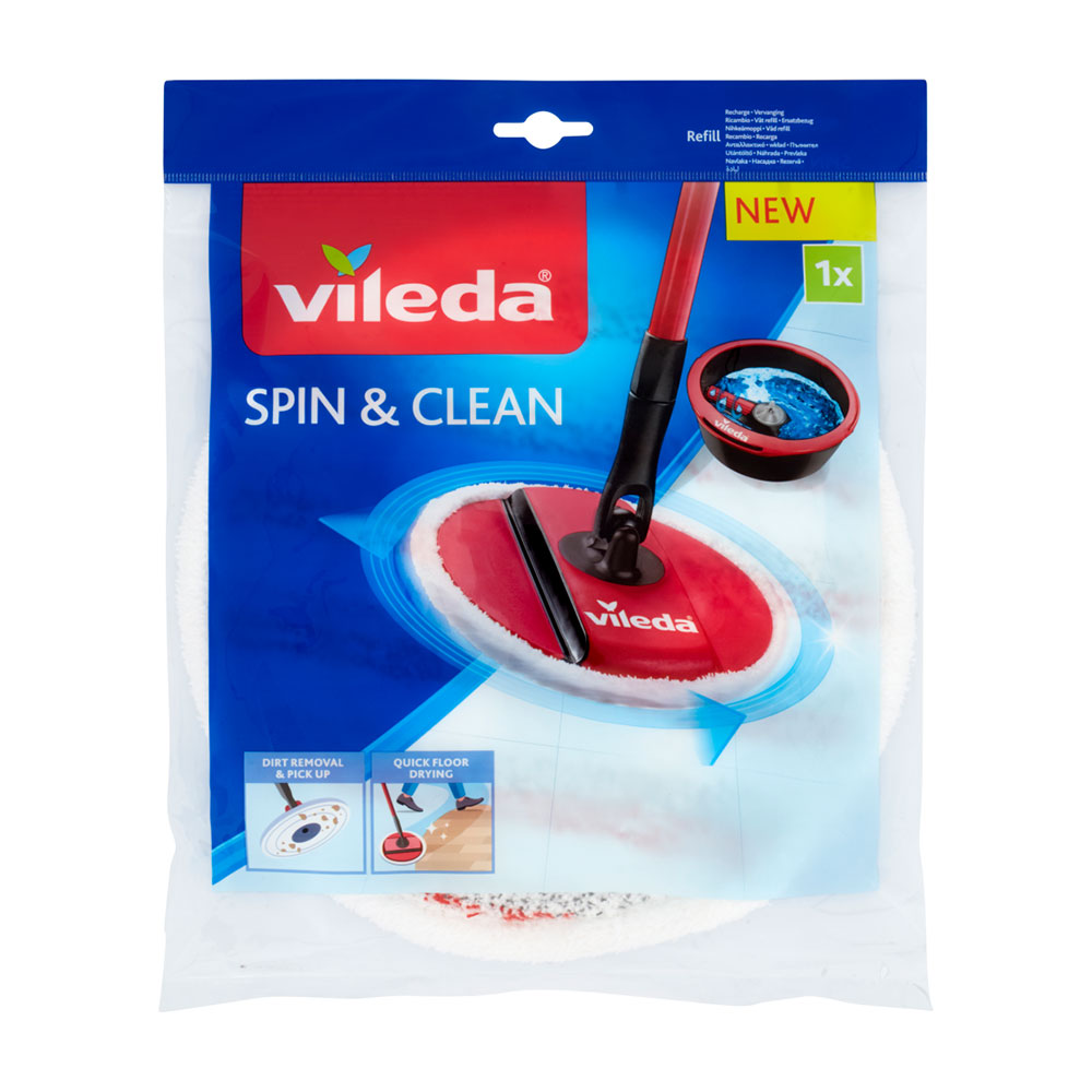 Sobresselente esfregona giratoria spin & clean vileda