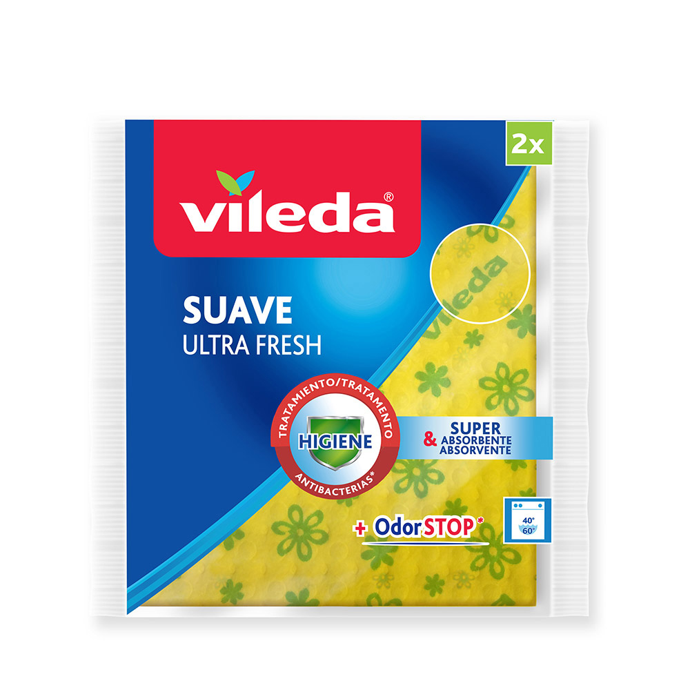 Pano amarelo suave ultrafresh 161146 vileda