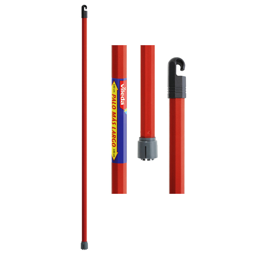 Cabo para esfregona com encaixe monoclick vermelho 140cm 112139 vileda