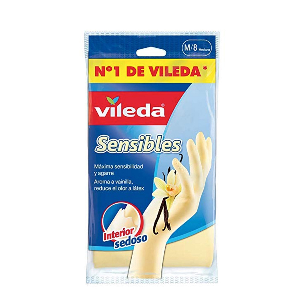 Luvas sensitive tamanho m 112168 vileda