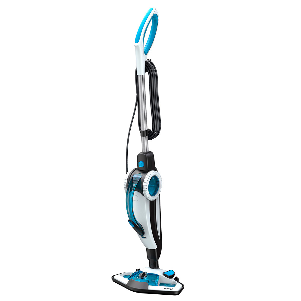 Mopa a vapor 10 em 1 azul e branco fagor 30x20x112cm