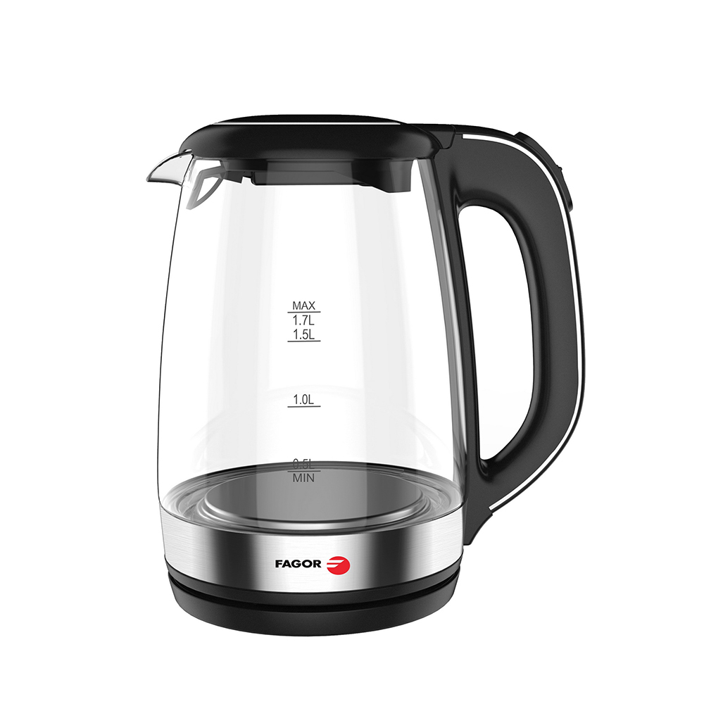 Fervedor de agua 2000w 1 7 l preto fagor ø14 5x24cm