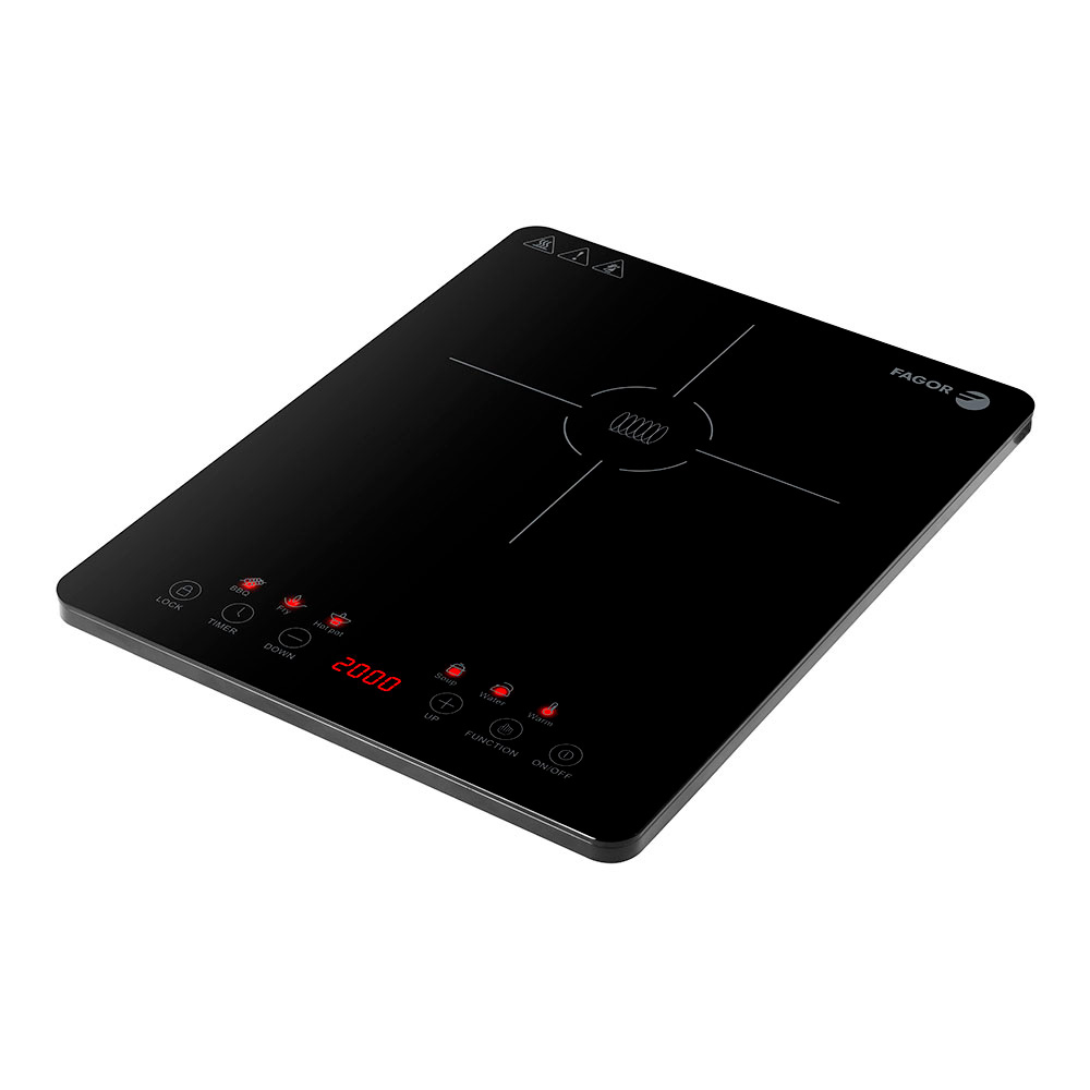 Placa de indução lexie 2.000w fagor 29x37x5cm