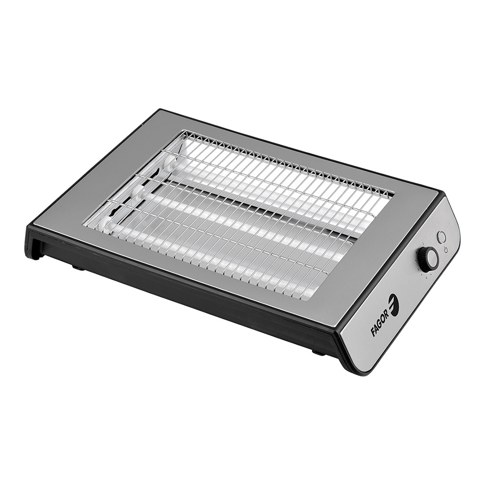 Torradeira plano quicktoast inox 900w fge107t fagor 37x25x6 5cm